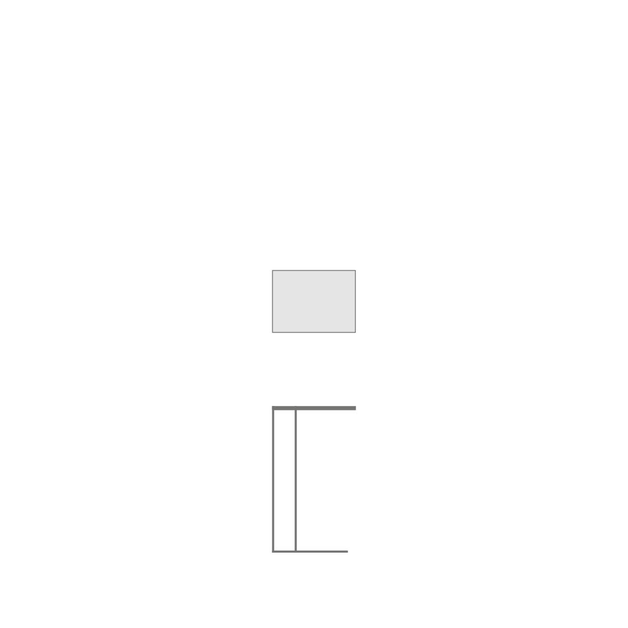 H1 SIDETABLE 30x40X70